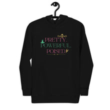 Load image into Gallery viewer, Pretty.Powerful.Poised. Adult Hoodie (Wicked Inspired Edition)