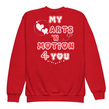 Load image into Gallery viewer, Valentine My heARTS &#39;n Motion Sweatshirt (YOUTH)
